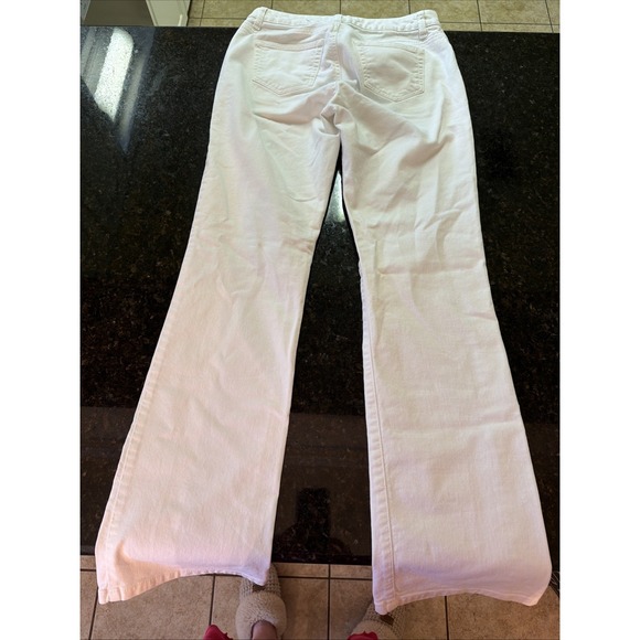 Lands' End Denim - Lands End Womens White Jeans Bootcut Sz 4x31 Spring Pants Denim Summer Old Money